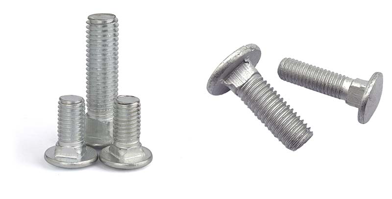 Round head single tenon bolt