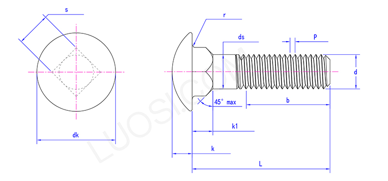 Secure Fastening Round Head Bolts Secure Fastening Round Head Bolts