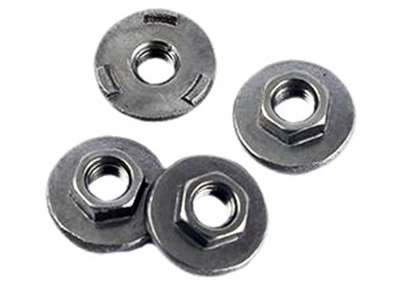 Weld hexagon nut with flange