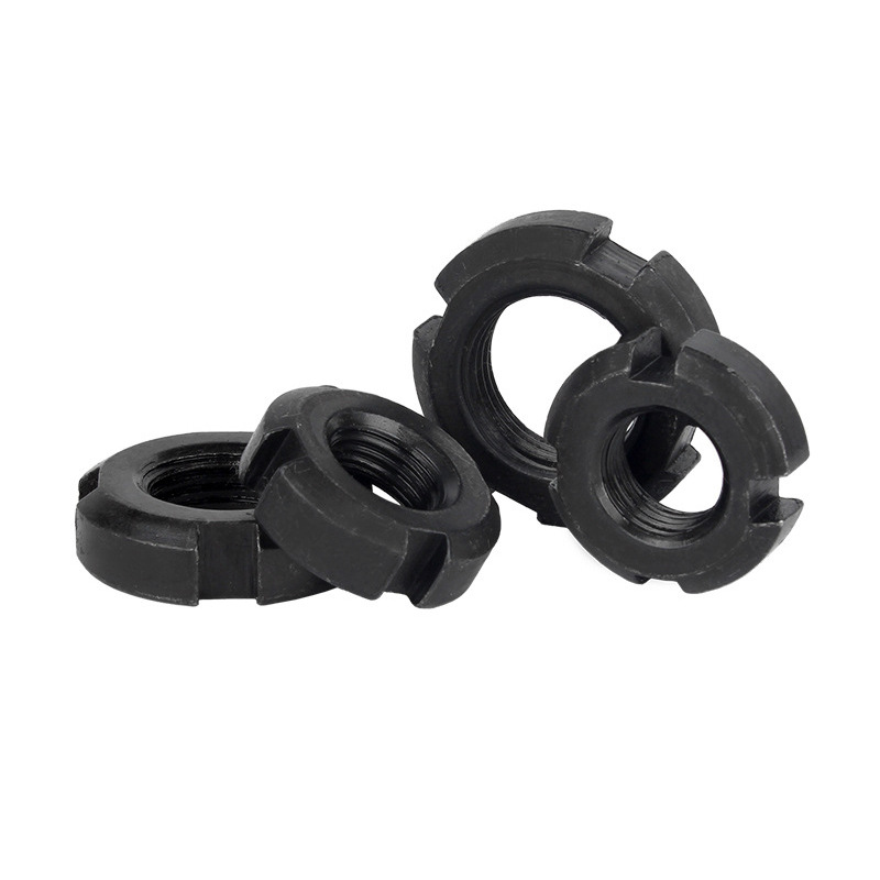 Прорезная круглая гайка